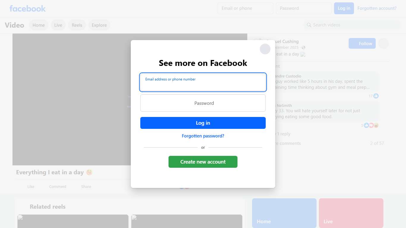 Everything I eat in a day 😋 Samuel Cushing Facebook