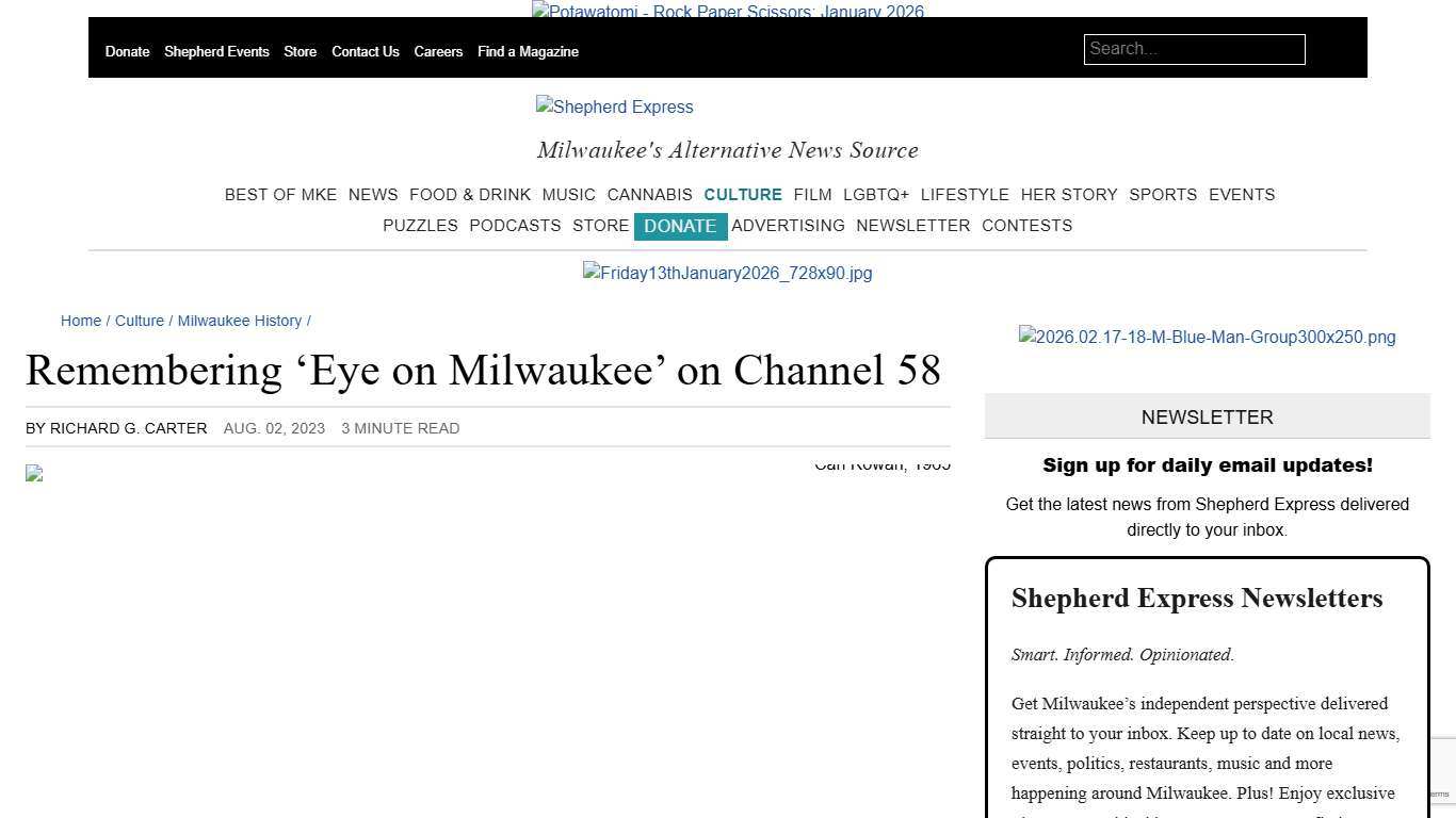 Remembering ‘Eye on Milwaukee’ on Channel 58 - Shepherd Express