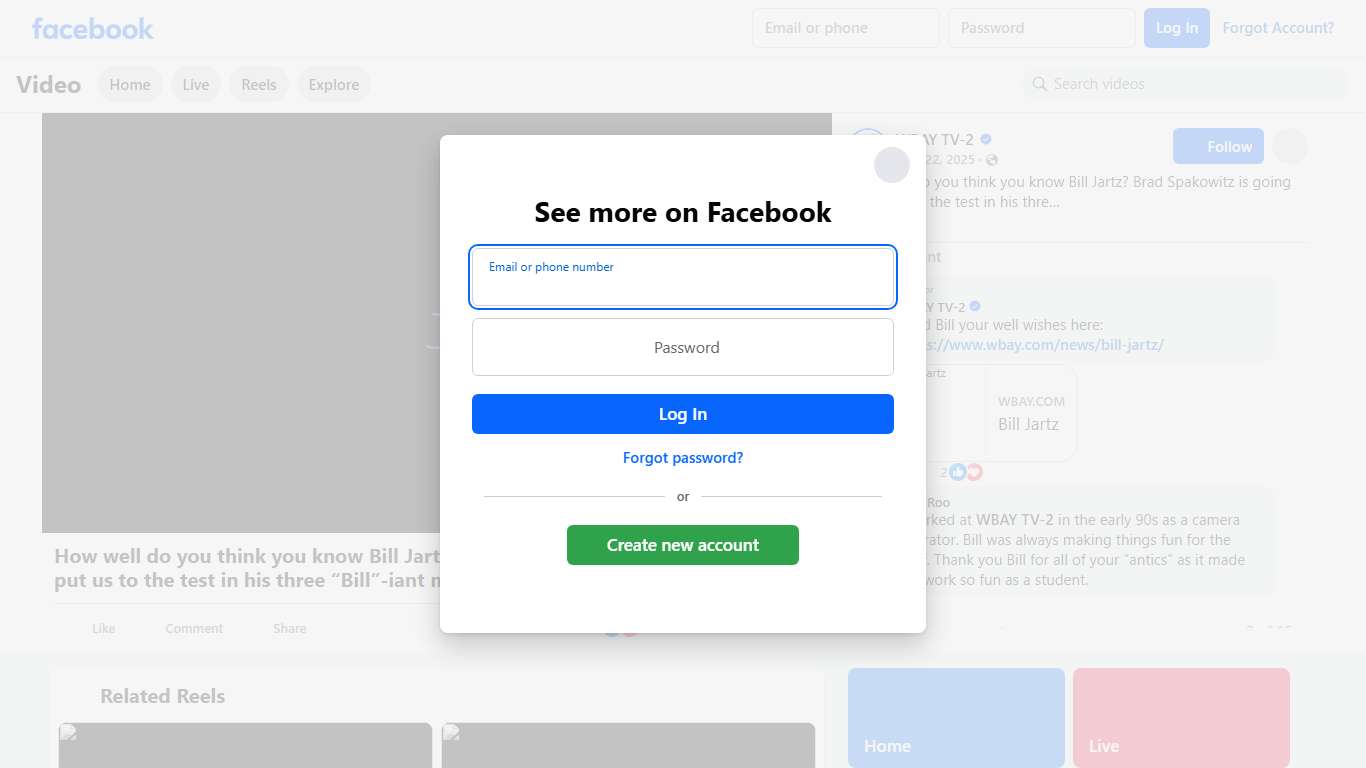 How well do you think you know Bill Jartz? Brad Spakowitz is going to put us to the test in his three “Bill”-iant minutes. WBAY TV-2 Facebook